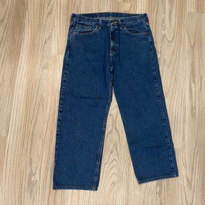 Wrangler Mens Jeans 33 x 30 Dark Denim